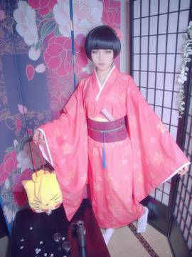 "Yinxian" Shimatsu Xiaohikki năm mới Kimono c o s p l a y