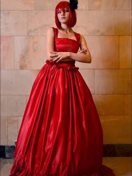 "Đen Deacon" Madam Red Buổi tối Váy C O S P L A Y