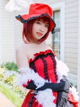 "Đen Deacon" Lady Red Angelina dám c o s p l a y