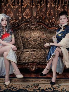 "Kiếm sĩ tình yêu trực tuyến phiên bản 3" Cang Yunmingjiao Cheongsam C O S P L A Y