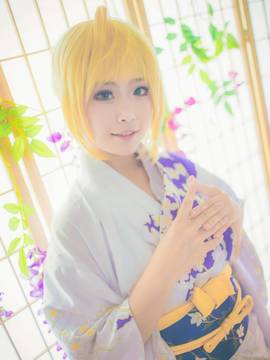 "Night Fatestay Night" Saber Kimono C O S P L A Y