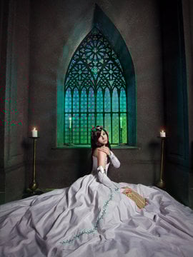 "Final Fantasy 9" Princess White Dress C o s p l a y