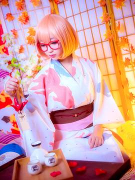 "Mặt khác của vương quốc" Kuriyama tương lai Yukata c o s p l a y