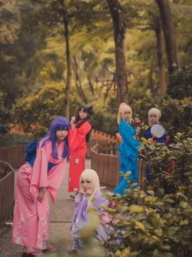 "Số phận ở lại đêm" Nhân vật nữ Yukata tất cả nhân viên C o s p l a y