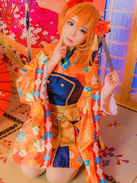 "Lovelive" Honoko Takasaka Taisho Kimono Awakening C O S P L A Y
