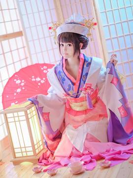"Trò chơi di động Onmyoji" Sakura Demon Awakening C o S P L A Y