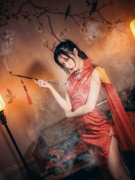 "Kiếm sĩ yêu thích phiên bản trực tuyến 3" Yao Zifeng Junniang Cheongsam C o s p l a y