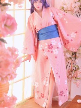 "Fate Stay Night" Matsuki Sakura Sakura màu Yukata Kimono C O S P L A Y