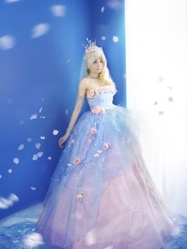 "Miracle Nuannuan" Nuannuan-Ice Crystal Rose Váy cưới C O S P L A Y