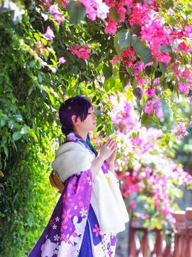 "Lovelive" Tojo Kiyo tháng đầu tiên Kimono không được đánh thức C o s p l a y