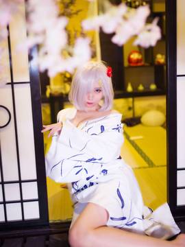 "Bộ sưu tập Fleet" Tàu Girl Hamaba Autumn Yukata ren C O S P L A Y