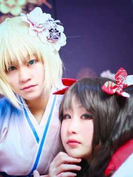 "Night of Fate" Saber & Rin Tosaka c o s p l a y