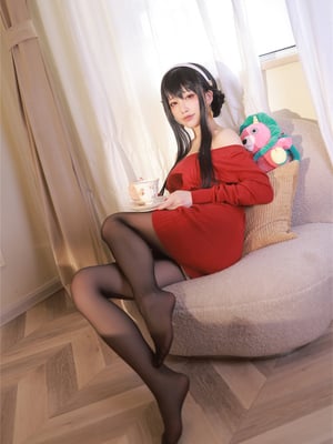 130 Shui Miao Aqua-Áo len màu đỏ Yoel